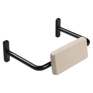 Metlam Australia Designer Black Straight Rail with Padded Backrest