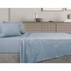 Algodon Double Bed Fitted Sheet Set 300TC Cotton Faded Denim