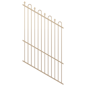 ProtectorAl 350 - 1200 x 1800mm Primrose Raked 16-30º Loop And Spear Top Pool Fence Panel