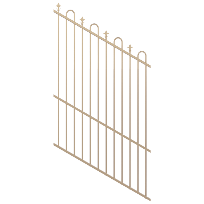 ProtectorAl 350 - 1200 x 1800mm Primrose Raked 16-30º Loop And Spear Top Pool Fence Panel