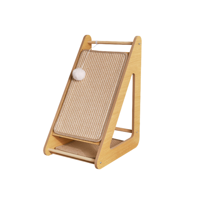 Triangle Sisal Cat Scratcher Stand with Play Ball