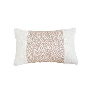 SOGA 35cm Modern Beige Color Block Textured Decorative Throw Pillow
