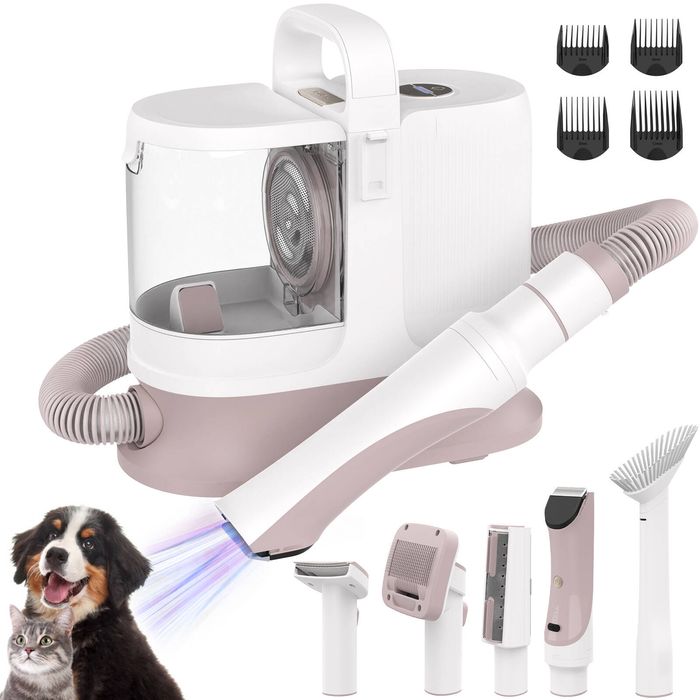 Advwin Pet Grooming Vacuum Kit Dog Cat Hair Dryer Remover Clipper