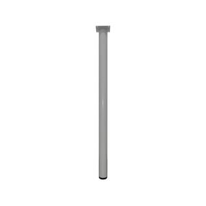 Adoored 40 x 710mm White Round Adjustable Metal Furniture Leg