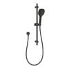 Mondella Cadenza Matte Black 3 Function Rail Shower Set WELS 3 Star 9L/min