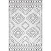 The Rug Connection Roy Leeroy Natural White 270x180cm - Large Washable Indoor Floor Rug