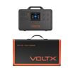 Voltx 2400w 2240wh Portable Power Station + 100w Foldable Solar Panel – Camping, Rv & Emergency Backup Power Kit