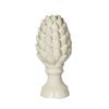 Belle Ceramic Artichoke Sculpture Tall 15x32cm - White