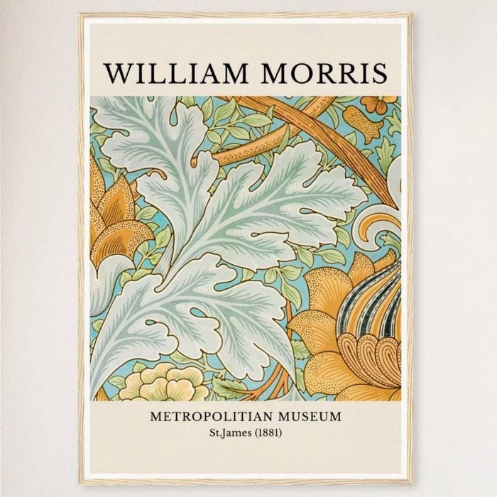 Galrie Stunning William Morris Print Metropolitan Museum St. James 1881 Artwork For Home, Wood Frame, A2 42 x 60cm (16 x 24inch)