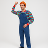 Adult s Creepy Child Costume Halloween Childs Play 2 Good Guy Halloween  L/XL Heights 175cm-185cm