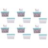 6PK Appetito 2 Cup/500ml Reusable Fridge/Freezer Stand-Up Bag Blue