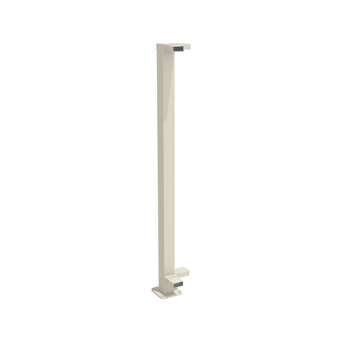ProtectorAl 1010mm Surfmist Aluminium Flanged 90° Balustrade Post