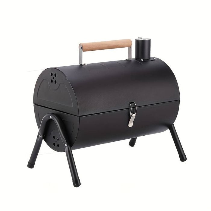 Charcoal Grill Barrel Portable Stainless Steel Bbq