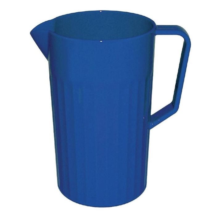 Olympia Jug Kristallon Polycarbonate Shatterproof Blue 1.4ltr Reusable Drinks Pitcher Commercial