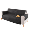 Splendid Living Sofa Cover Quilted Couch Covers Lounge Pet Protector Slipcovers Black