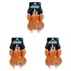 3x Pawsnclaws 24cm Aussie Legends Roast Chook w/ Squeaker Dog/Pet Toy Brown