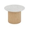 Modern Furniture BLANCHE Side Table 60cm - Terrazzo Stone