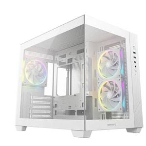 Deepcool Cg330 3f Wh M-atx, Support Btf Back-plug Motherboard, Usb3.0 X1,usb2.0 X2,audio X1,pre-installed With 3 Pwm Argb Fans