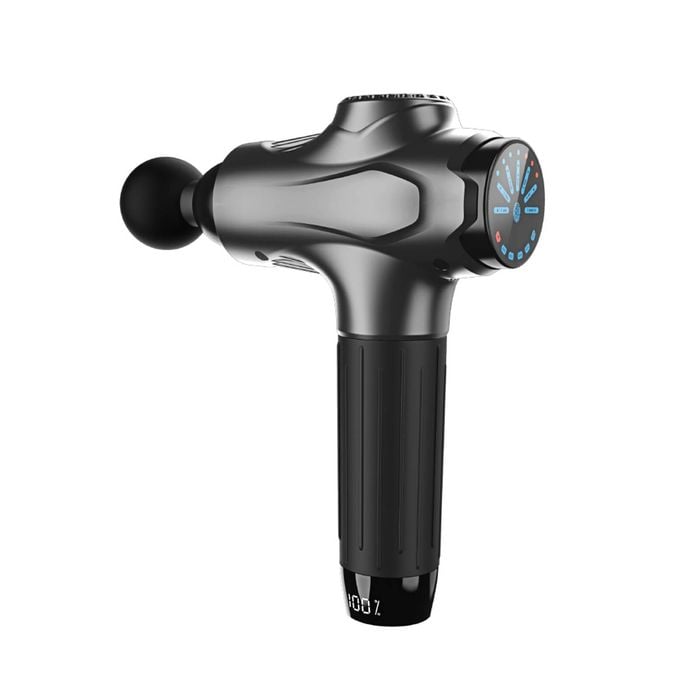 Percussive Total-Body Muscle Massage Gun with 12 Attachments