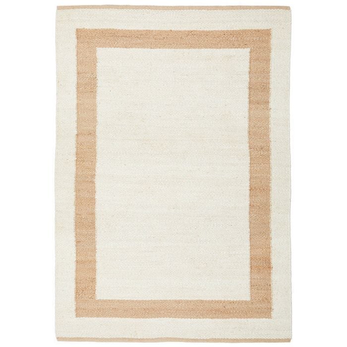 Palma Maria Ivory 280x190cm - Large Coastal Hand Woven Jute Indoor Floor Rug