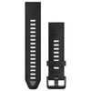 Garmin Quickfit 20 Silicone Band - Black/pebble Grey