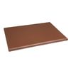 Hygiplas Chopping Board Extra Thick High Density Brown 450x300x25mm Commercial Kitchen Food Prep Vegetable Cutting Board