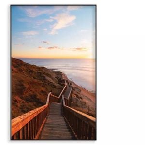 Stair Walkway Along the Coastline  Print 100% Australian Made 90x120cm  (Poster)