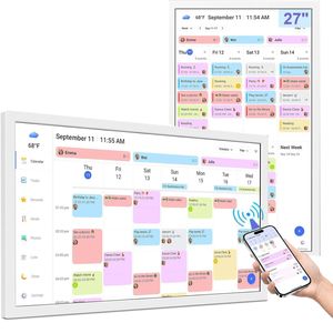 FOHOA 27 Inch Smart Digital Calendar with Full HD Touch Screen Display and Wall Mount