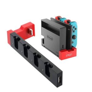 4 in1 Charger Station Stand for Nintendo Switch Joy-con with LED Indication