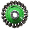 Josco 100mm x 1 Row x Multi-Thread Stainless Steel Twistknot Bevel Brush 