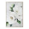 Urban Style Brushmarks Embellished Canvas White Magnolia