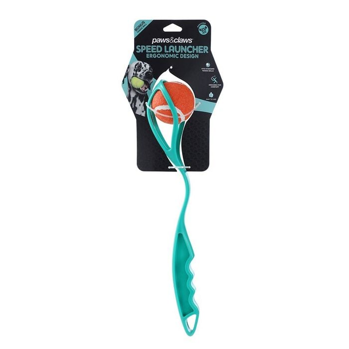 Paws & Claws 40cm Ergonomic Ball Speed Launcher Pet/Dog Toy - Green