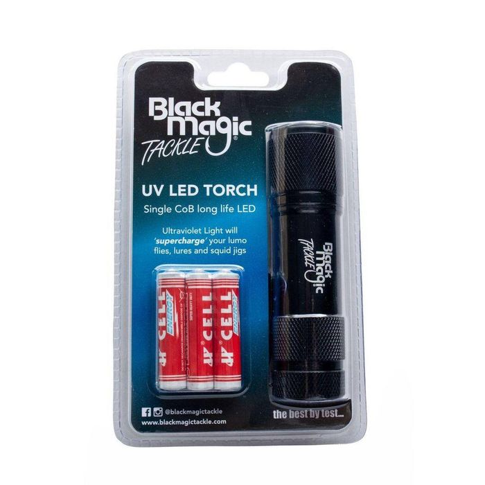 Black Magic Single LED UV Charging Fishing Torch Lumo