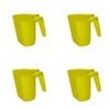 4PK AgBoss Pet and Livestock Plastic Food Scoop FeedMaxx 0.5kg Yellow