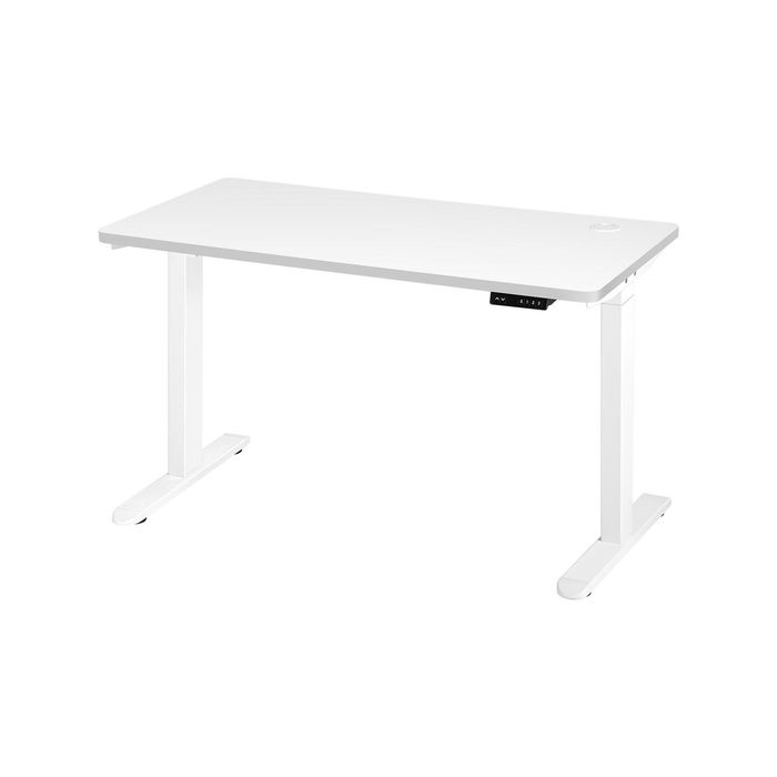 Oikiture Electric Standing Desk Dual Motor 150cm White Tabletop