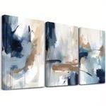 3pcs Modern Abstract Print 100% Australian Made 3 x 40x60cm  (Stretched)