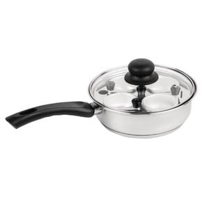 Vogue Egg Poacher 4 Cup Stainless Steel K891 200mm Commercial Kitchen Cookware