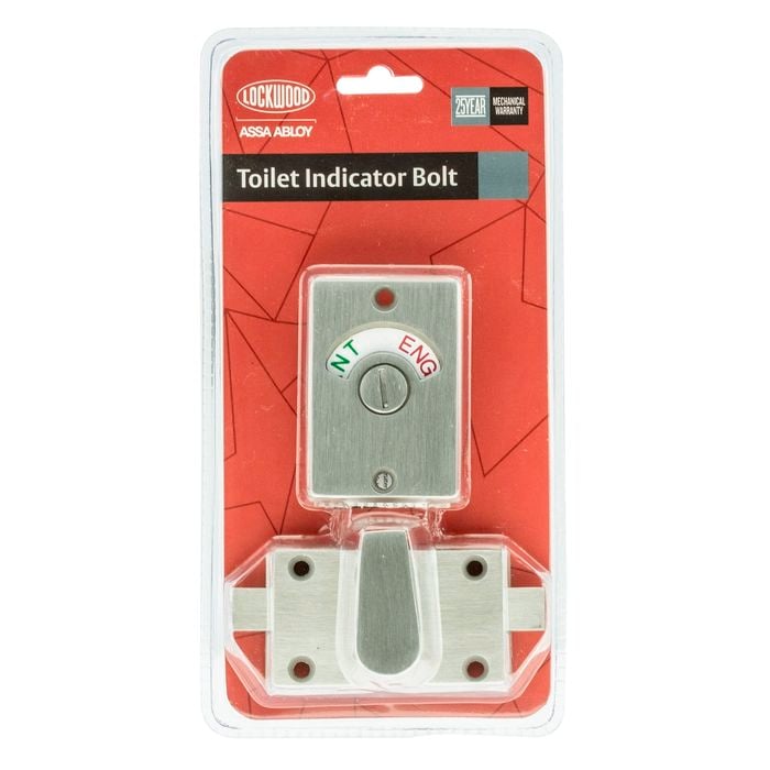 Lockwood Satin Stainless Steel Indicator Bolt 801