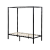 Palermo 4 Four Poster Single Bed Frame In Black