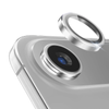 Metal Camera Lens Glass Individual Eagle Protector Cover - For Apple iPhone 17 Air (Silver)