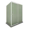 Absco Sheds 1.52mW x 0.78mD x 1.80mH Pale Eucalypt Single Door Reverse Skillion Garden Shed