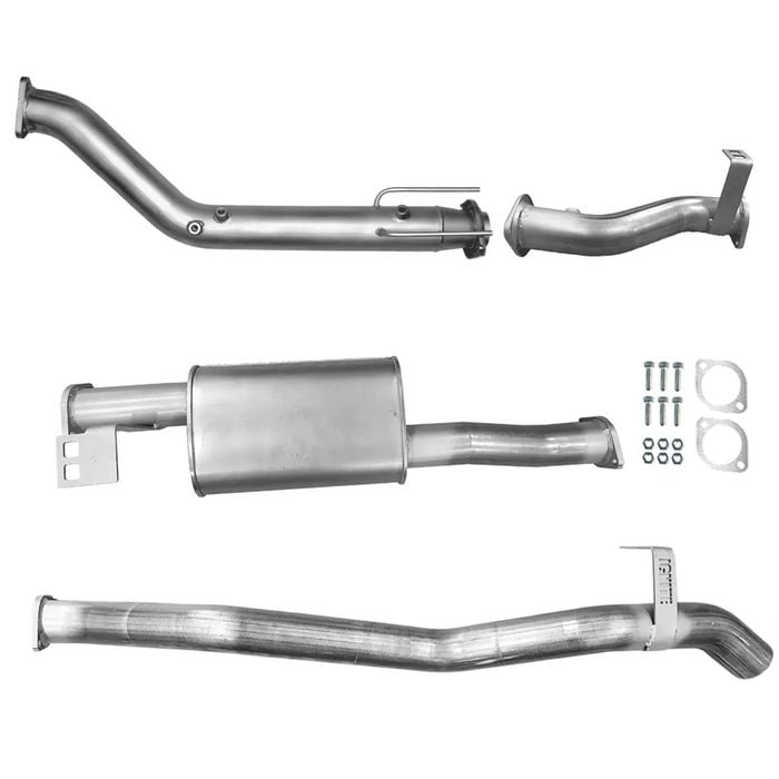 Ignite Exhausts Turbo Back For Toyota Landcruiser 76 Series Wagon 3" No Cat & Muffler Raw Aluminised Steel