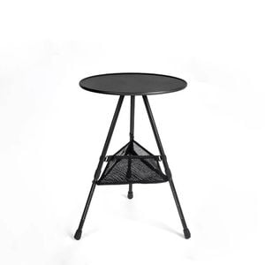 Camping Round Folding Table Black