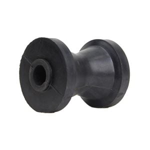 Sunrise Rubber Roller Bow Roller 3" 17mm Bore Black - Brr204