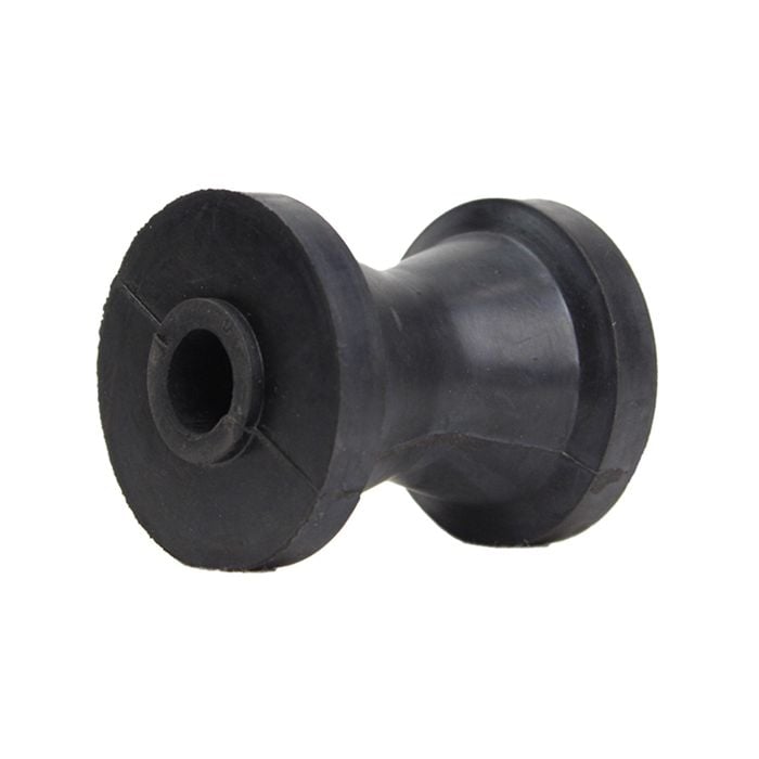 Sunrise Rubber Roller Bow Roller 3" 17mm Bore Black - Brr204