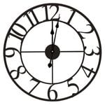 Tempus 60cm Metal Wall Clock - Classic Black