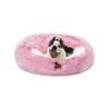 Charlie's Hooded Faux Fur Calming Donut Dog Bed Ombre Pink - Small