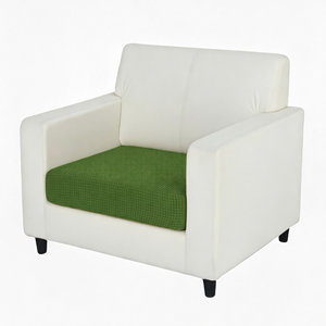 Anyhouz Sofa Cover Cypress Green Polyester Thick Stretchable Cushion For Living Room 1pc Normal Size 95-120cm