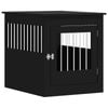 vidaXL Dog Crate Furniture Kennel Animal House Pet Cage Black Engineered Wood