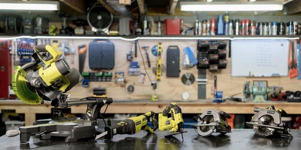Assortment of different power saws